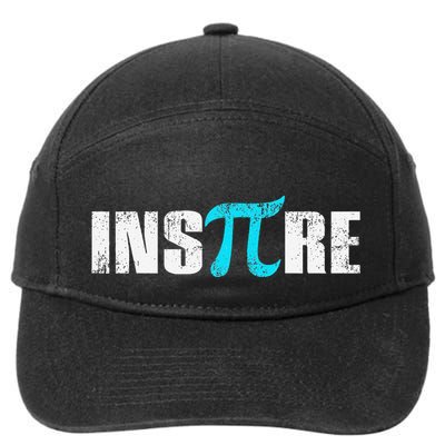 Pi Day Inspire Pi Symbol 3.14 Funny Math Teachers Students .Png 7-Panel Snapback Hat