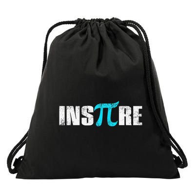 Pi Day Inspire Pi Symbol 3.14 Funny Math Teachers Students .Png Drawstring Bag