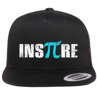 Pi Day Inspire Pi Symbol 3.14 Funny Math Teachers Students .Png Flat Bill Trucker Hat