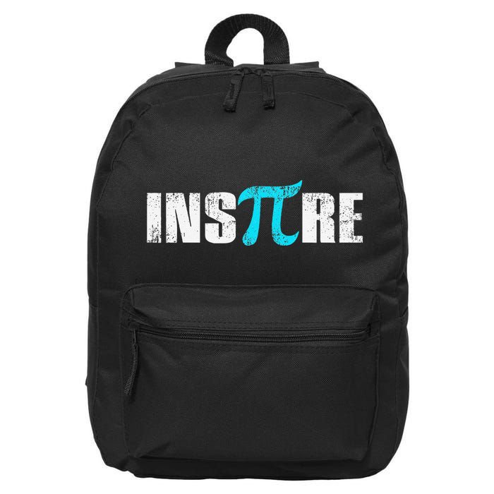 Pi Day Inspire Pi Symbol 3.14 Funny Math Teachers Students .Png 16 in Basic Backpack