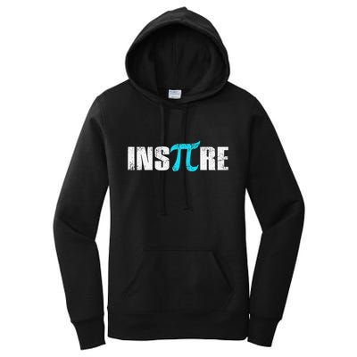 Pi Day Inspire Pi Symbol 3.14 Funny Math Teachers Students .Png Women's Pullover Hoodie