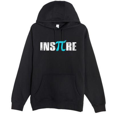 Pi Day Inspire Pi Symbol 3.14 Funny Math Teachers Students .Png Premium Pullover Hoodie