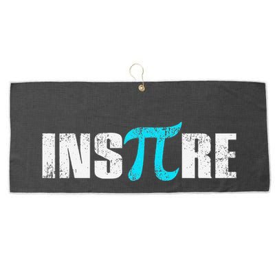 Pi Day Inspire Pi Symbol 3.14 Funny Math Teachers Students .Png Large Microfiber Waffle Golf Towel