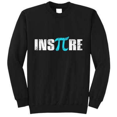 Pi Day Inspire Pi Symbol 3.14 Funny Math Teachers Students .Png Tall Sweatshirt