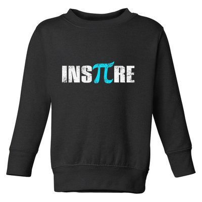 Pi Day Inspire Pi Symbol 3.14 Funny Math Teachers Students .Png Toddler Sweatshirt