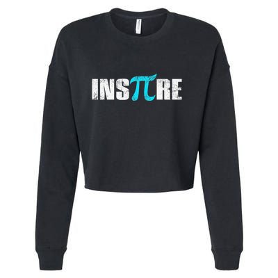 Pi Day Inspire Pi Symbol 3.14 Funny Math Teachers Students .Png Cropped Pullover Crew