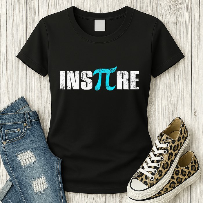 Pi Day Inspire Pi Symbol 3.14 Funny Math Teachers Students .Png Womens T-Shirt