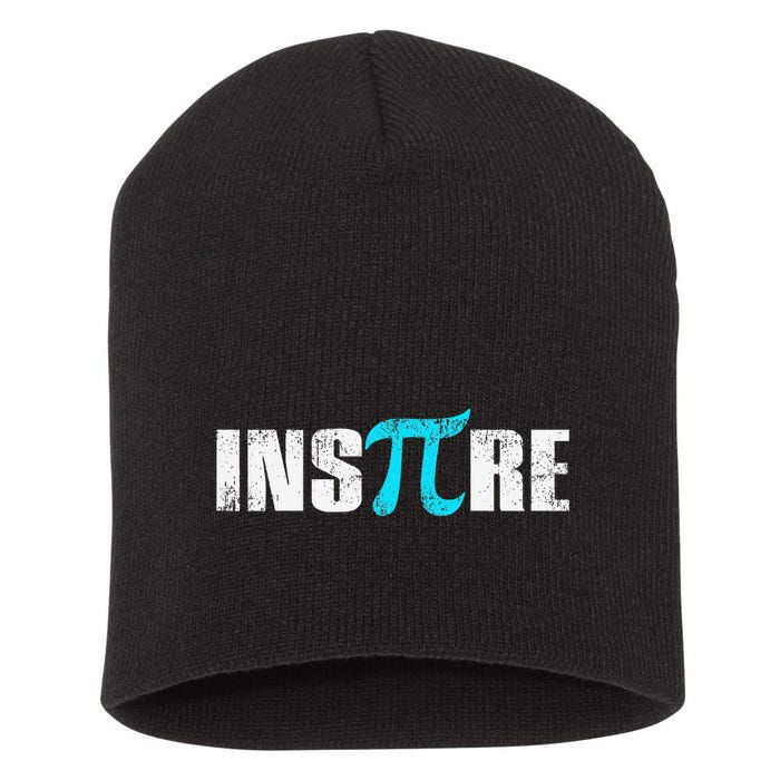 Pi Day Inspire Pi Symbol 3.14 Funny Math Teachers Students .Png Short Acrylic Beanie