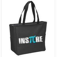 Pi Day Inspire Pi Symbol 3.14 Funny Math Teachers Students .Png Zip Tote Bag