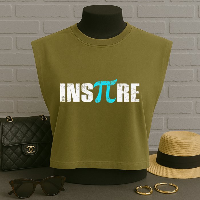 Pi Day Inspire Pi Symbol 3.14 Funny Math Teachers Students .Png Garment-Dyed Women's Muscle Tee