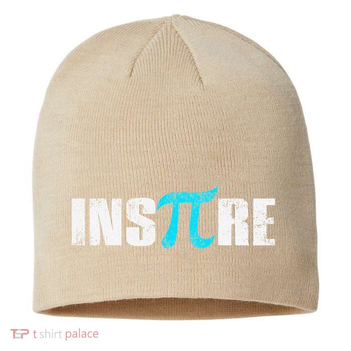 Pi Day Inspire Pi Symbol 3.14 Funny Math Teachers Students .Png Sustainable Beanie