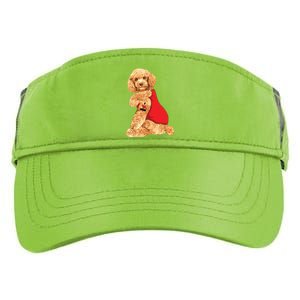 Poodle Dog I Love Mom Tattoo Lover Funny Gift Adult Drive Performance Visor