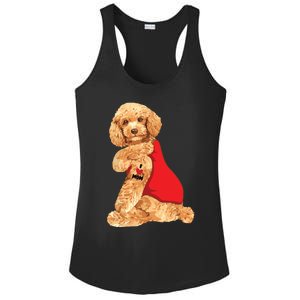 Poodle Dog I Love Mom Tattoo Lover Funny Gift Ladies PosiCharge Competitor Racerback Tank