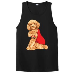 Poodle Dog I Love Mom Tattoo Lover Funny Gift PosiCharge Competitor Tank