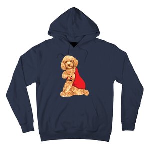 Poodle Dog I Love Mom Tattoo Lover Funny Gift Hoodie