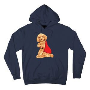 Poodle Dog I Love Mom Tattoo Lover Funny Gift Tall Hoodie