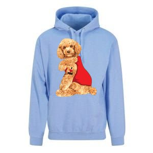 Poodle Dog I Love Mom Tattoo Lover Funny Gift Unisex Surf Hoodie