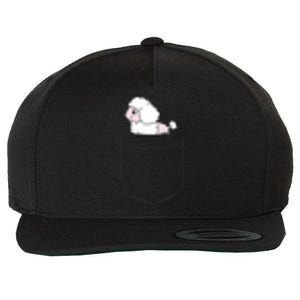 Poodle Dog In Pocket Funny Poodle Wool Snapback Cap