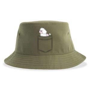 Poodle Dog In Pocket Funny Poodle Sustainable Bucket Hat