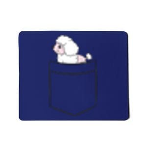 Poodle Dog In Pocket Funny Poodle Mousepad