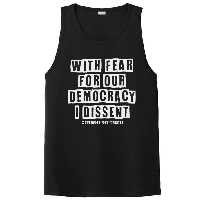 Pro Democracy I Dissent Strong Support PosiCharge Competitor Tank