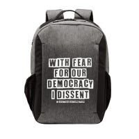 Pro Democracy I Dissent Strong Support Vector Backpack