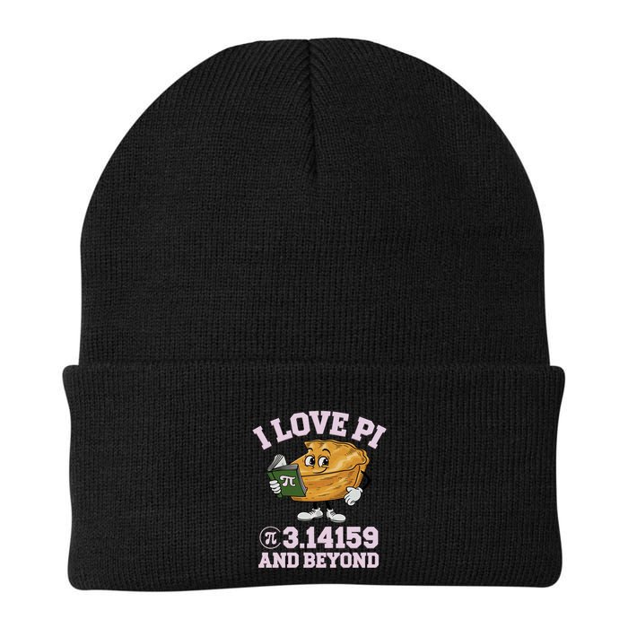Pi Day I Love Pi 3 14159 And Beyond Funny Math Geek Pi Day Gift Knit Cap Winter Beanie