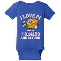 Pi Day I Love Pi 3 14159 And Beyond Funny Math Geek Pi Day Gift Baby Bodysuit