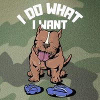 Pitbull Dog I Do What I Want Legacy Tie Dye Trucker Hat