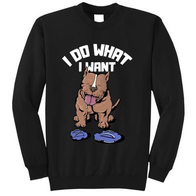 Pitbull Dog I Do What I Want Sweatshirt