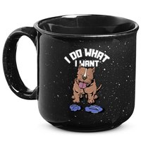Pitbull Dog I Do What I Want 15oz Campfire Ceramic Mug