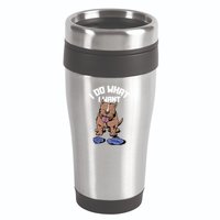 Pitbull Dog I Do What I Want 16oz Travel Tumbler