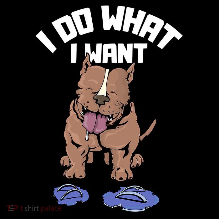 Pitbull Dog I Do What I Want Sustainable Knit Beanie