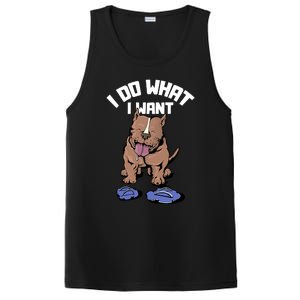 Pitbull Dog I Do What I Want PosiCharge Competitor Tank