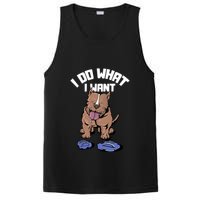 Pitbull Dog I Do What I Want PosiCharge Competitor Tank