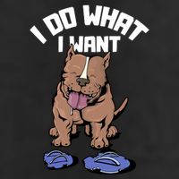 Pitbull Dog I Do What I Want Microfiber Hand Towel