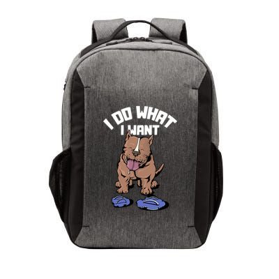Pitbull Dog I Do What I Want Vector Backpack