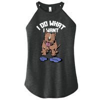 Pitbull Dog I Do What I Want Women's Perfect Tri Rocker Tank