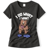 Pitbull Dog I Do What I Want Womens T-Shirt