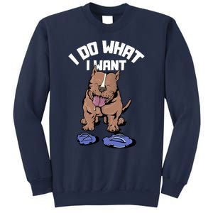 Pitbull Dog I Do What I Want Sweatshirt