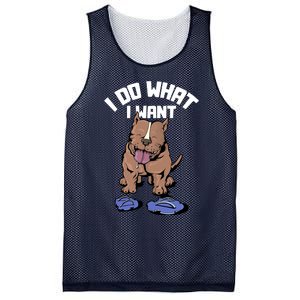 Pitbull Dog I Do What I Want Mesh Reversible Basketball Jersey Tank