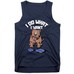 Pitbull Dog I Do What I Want Tank Top