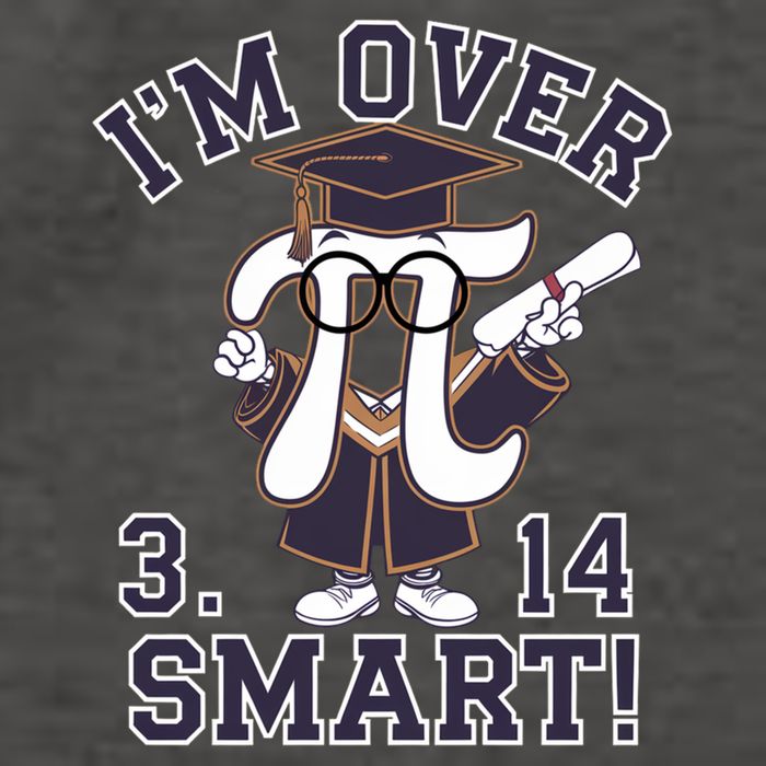 Pi Day IM Over 3 14 Smart Funny Pi Day Graduation Pi Day Funny Gift Vector Backpack