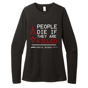 People Die If They Are Killed Emiya Shirou Fate Womens CVC Long Sleeve Shirt