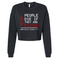 People Die If They Are Killed Emiya Shirou Fate Cropped Pullover Crew