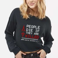 People Die If They Are Killed Emiya Shirou Fate Cropped Pullover Crew