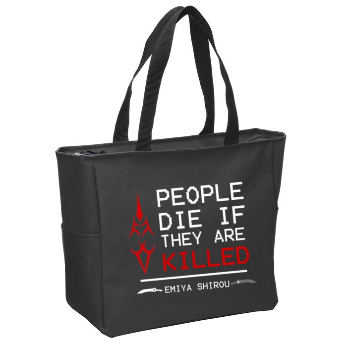 People Die If They Are Killed Emiya Shirou Fate Zip Tote Bag
