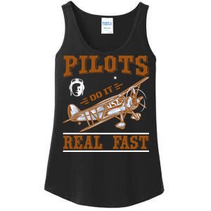 Pilots Do It Real Fast Ladies Essential Tank