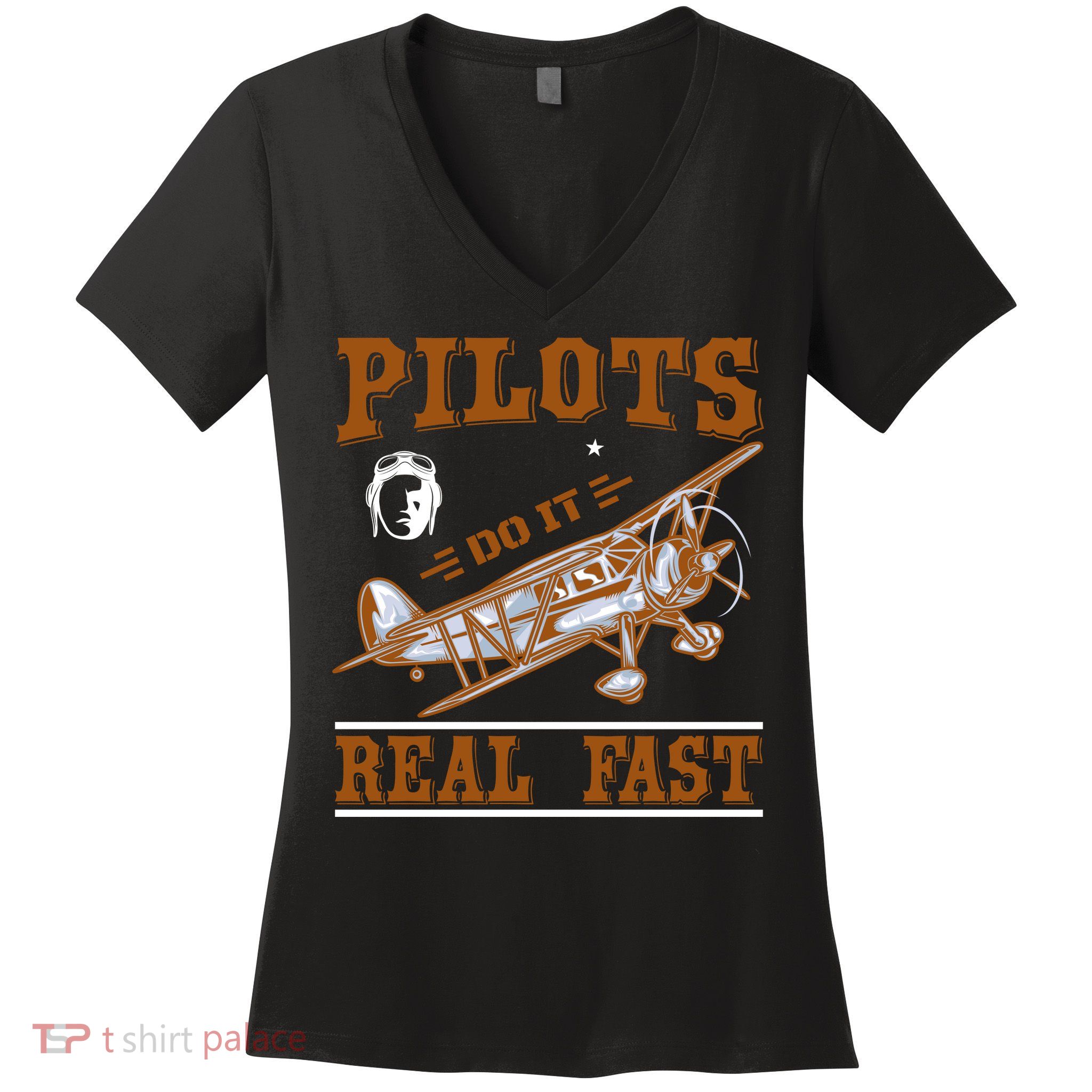 Pilots Do It Real Fast Women's V-Neck T-Shirt