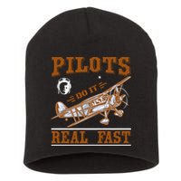 Pilots Do It Real Fast Short Acrylic Beanie